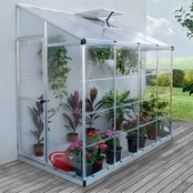 Palram Hybrid 4 ft. x 8 ft. Lean-To Greenhouse