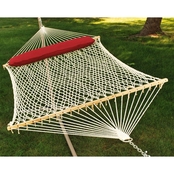 Algoma 13 Ft. Cotton Rope Hammock with Hanging Hardware and Pillow