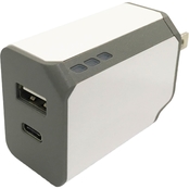 Powerzone 3.4A Type C & USB Wall Charger