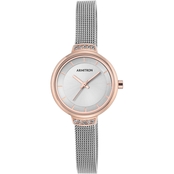 Armitron Women's Swarovski Crystal Accent Silvertone Mesh Bracelet Watch 755476SVTR