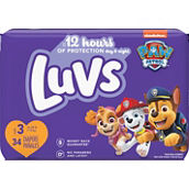 Luvs Diapers Jumbo pk., Size 3 (16-28 lb.) 34 ct.