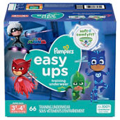 Pampers Boys Easy Ups Training Underwear Size 3T-4T (30-40 lb.) 66 ct.
