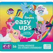 Pampers Girls Easy Ups Training Underwear Size 4T-5T (37+ lb.)