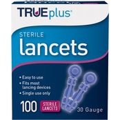 TRUEplus Lancets, 30 Gauge 100 ct.