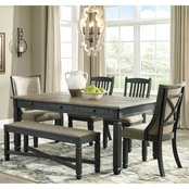 Signature Design by Ashley Tyler Creek 6 Pc. Dining Room Table Set