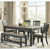 Signature Design by Ashley Tyler Creek 6 Pc. Dining Room Table Set