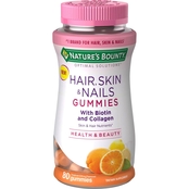 Nature's Bounty Optimal Solutions Hair, Skin and Nails with Collagen Gummies 80 Pk.