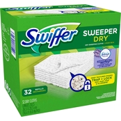 Swiffer Sweeper Dry Lavender Vanilla & Comfort Dry Sweeping Cloths, 32 ct.