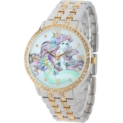 Disney Women's Little Mermaid Ariel Two Tone Alloy Glitz Watch W001828