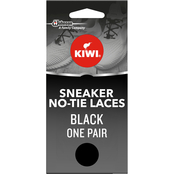 Kiwi Sneaker No Tie Shoe Laces Black 1 pair