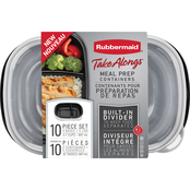 Rubbermaid TakeAlongs Meal Prep Containers 10 pc. Set