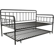 DHP Wallace Metal Twin Daybed with Trundle