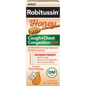 Robitussin Honey DM Max Strength Cough Plus  Chest Congestion Cough Suppressant