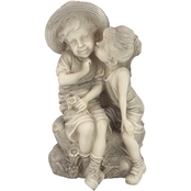 Design Toscano Kissing Kids Boy and Girl Statue