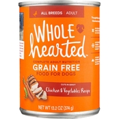 WholeHearted Grain Free Adult Chicken and Vegetable Recipe Wet Dog Food