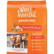 WholeHearted Grain Free All Life Stages Chicken and Pea Dry Dog Food, 25 lb.