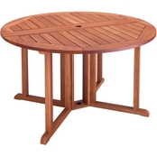 CorLiving Miramar Hardwood Outdoor Drop Leaf Dining Table