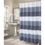 Dainty Home Ombre Waffle Shower Curtain 70 x 72