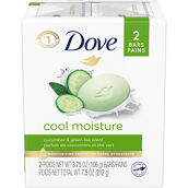 Dove Cool Moisture Beauty Bar Soap 2 pk.