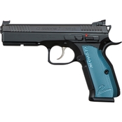 CZ Shadow 2 9MM 4.89 in. Barrel 17 Rds 3-Mags Pistol Black with Blue Grips