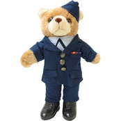 Bear Forces of America 11 in. Plush Bear in Air Force OFF SVC DR Uniform Female