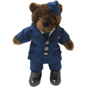 Bear Forces of America Bear in Air Force Enlisted Service Dress Uniform, Male