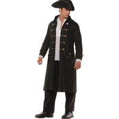 Underwraps Costumes Men's Pirate Coat and Hat, Large (42-46)