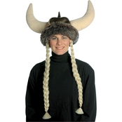 Morris Costumes Men's Space Viking Hat with Braids