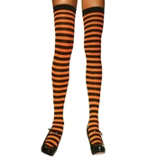 Leg Avenue Women's Thigh High Striped Stockings