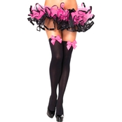 Leg Avenue Women's Thigh High Stockings with Bow