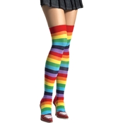 Leg Avenue Women's Rainbow Thigh High Stockings