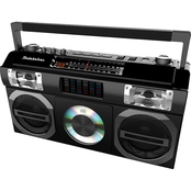 Studebaker Portable Boombox with Bluetooth, CD Player, AM/FM Radio, LED EQ