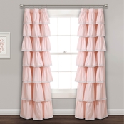 Lush Decor Lace Ruffle 52 x 84 in. Single Curtain
