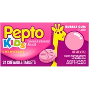 Pepto-Bismol Kid's Bubblegum Flavor Chewable Tablet 24 ct.