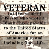 Uniformed Veteran Definition 8 x 8 Sign