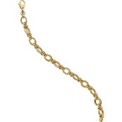 14K Yellow Gold Fancy Link Bracelet