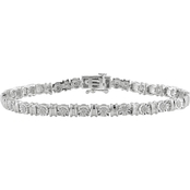 Sterling Silver 1/4 CTW Diamond Bracelet