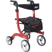 Drive Medical Nitro Euro Style Rollator Rolling Tall Height Walker