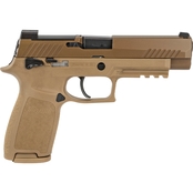 Sig Sauer P320 M17 9mm 4.7 in. Barrel 17 Rnd Pistol Brown with Thumb Safety