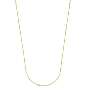 14K Yellow Gold Twist Cable Bar Necklace 18 in.