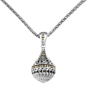Robert Manse Designs Sterling Silver and 18K Yellow Gold Orb Pendant