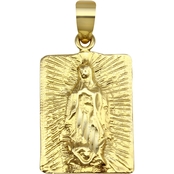 10K Yellow Gold Virgin Mary Charm