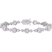 Diamore 14K White Gold 3 3/4 CTW Diamond Bracelet
