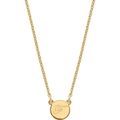 INITIAL F DISK NECKLACE