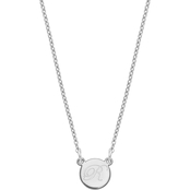 INITIAL R DISK NECKLACE