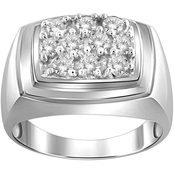 10K White Gold 1/2 CTW White Diamond Ring