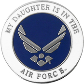 Mitchell Proffitt My Daughter is in the Air Force Symbol Lapel Pin