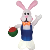 Morris Costumes 7 ft. Inflatable Bunny with Egg Hand