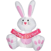 Airblown 4 ft. Happy Easter Bunny Inflatable