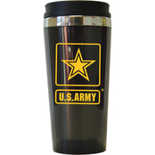 16 oz. Army Logo Translucent Acrylic Outer Stainless Steel Tumbler and Slide Lid